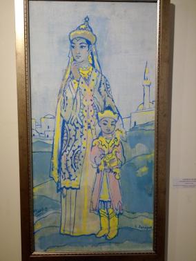 Ахмаров Ч.Г.Молодой принц с матерью 1989