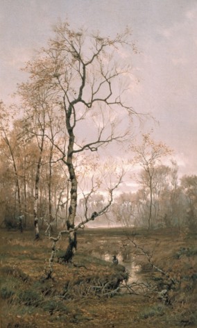 Е.Е. Волков "В лесу. По  весне" 1877 (собрание ГМИИ РТ)