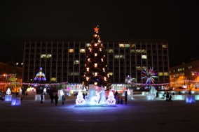 Стефановская площадь в новогодние праздники