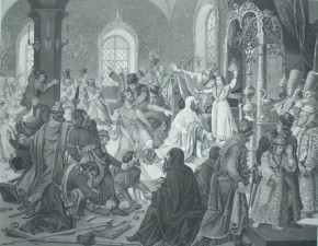 Усмирение раскольничьего бунта (Петр Великий усмиряет бунтующих раскольников в Грановитой палате)