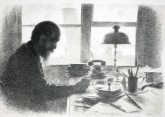 Портрет И.А.Орбели в кабинете в Эрмитаже