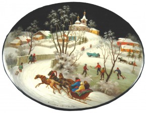 Коробочка „Зима в Федоскино“