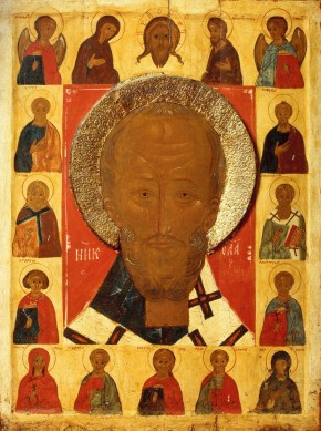 Святой Николай Чудотворец с деисусом и избранными святыми