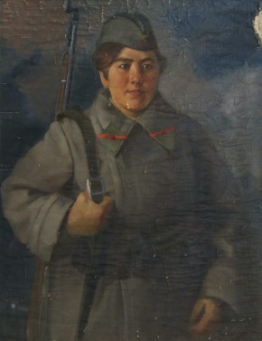 Портрет женщины-бойца