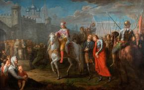 Alexander Nevsky's Ceremonial Entry into the Town of Pskov after his Victory over the Germans