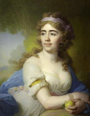 Portrait of Skobeyeva, Wife of the Smolensk Landlord D. Skobeyev