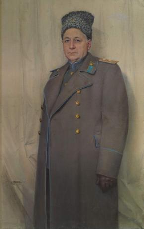 Portrait of the Lieutenant General of Aviation Andrei Tupolev 