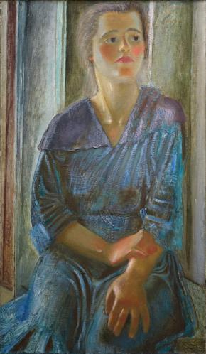 Woman Worker (Portrait in Blue)