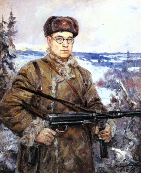 Портрет командира партизанского отряда Д. И. Власова