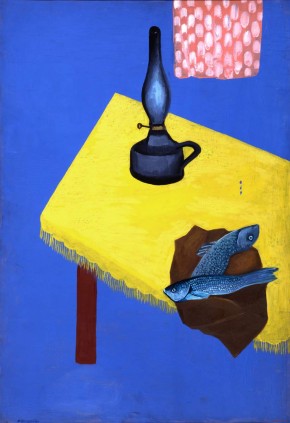 Still Life with a Lamp and Herring