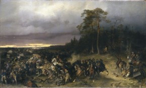 Сражение русских со шведами при деревне Лесной 28 сентября 1708 года