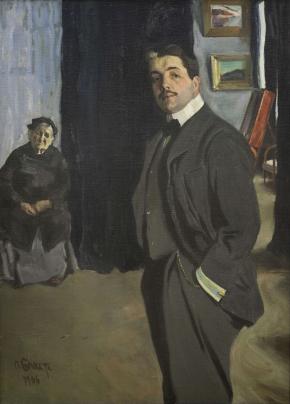Portrait of Sergei  Diaghilev and his Nanny