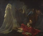 The With of Endor Summoning the Prophet Samuel's Spirit (King Saul  at the Witch of Endor)