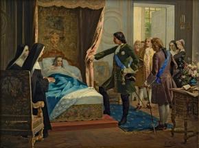 Петр I посещает госпожу Ментенон в 1717 году