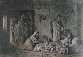 В.Д. Поленов «Воскрешение дочери Иаира"» 1870 Эскиз-вариант одноименной картины 1871(собрание ГРМ)