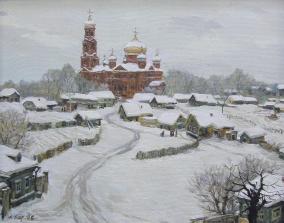 Коровин А.И. Никольская церковь. 1998. Холст, масло.