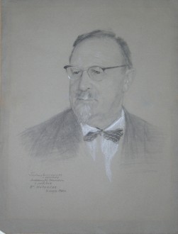 Борис Иогансон. Портрет А.И.Опарина. 1962 г.