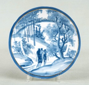Декоративная тарелка «Лыжный спорт»