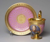 Чашка с блюдцем с портретом Александра I