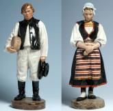 Finn. Statuette. Finn Woman. Statuette. Peoples of Russia Series