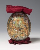 Пасхальное яйцо с изображением сцены Успения Пресвятой Богородицы