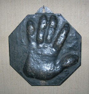 Bas-relief with the handprint of Peter the Great