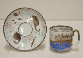 Чашка с блюдцем из сервиза «Садко богатый гость»