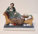 Чернильный прибор с крышкой «А. С. Пушкин за работой»