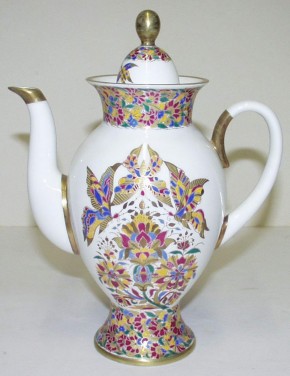 Чайник с крышкой из сервиза «Золотые бабочки»