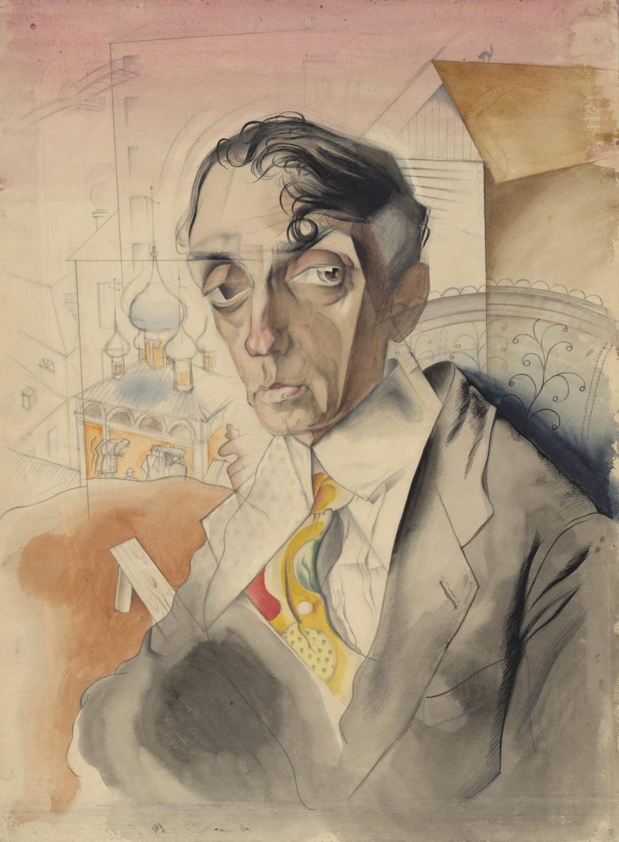 Портрет поэта М. А. Кузмина, Iurii Annenkov, 1919