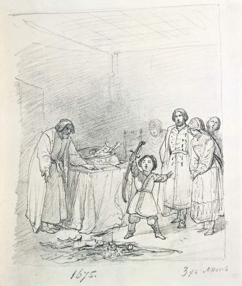 Детство Петра I, Pyotr Basin, late 1830s – early 1840s