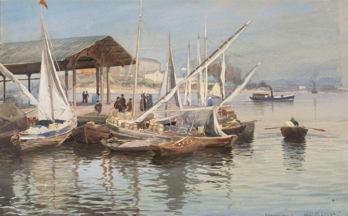 Гельсингфорский порт, Albert Nikolayevitch Benois, 1894
