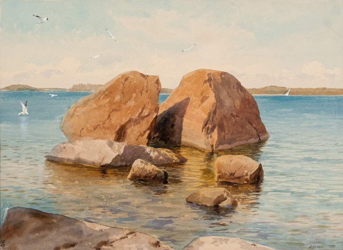 Камни в Питкяпааси, Albert Nikolayevitch Benois, 1890