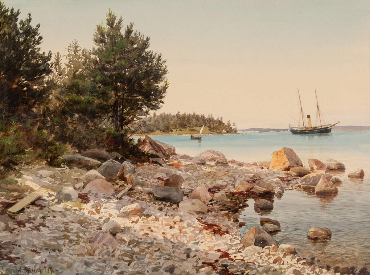 Пролив на Аландских островах, Albert Nikolayevitch Benois, 1890