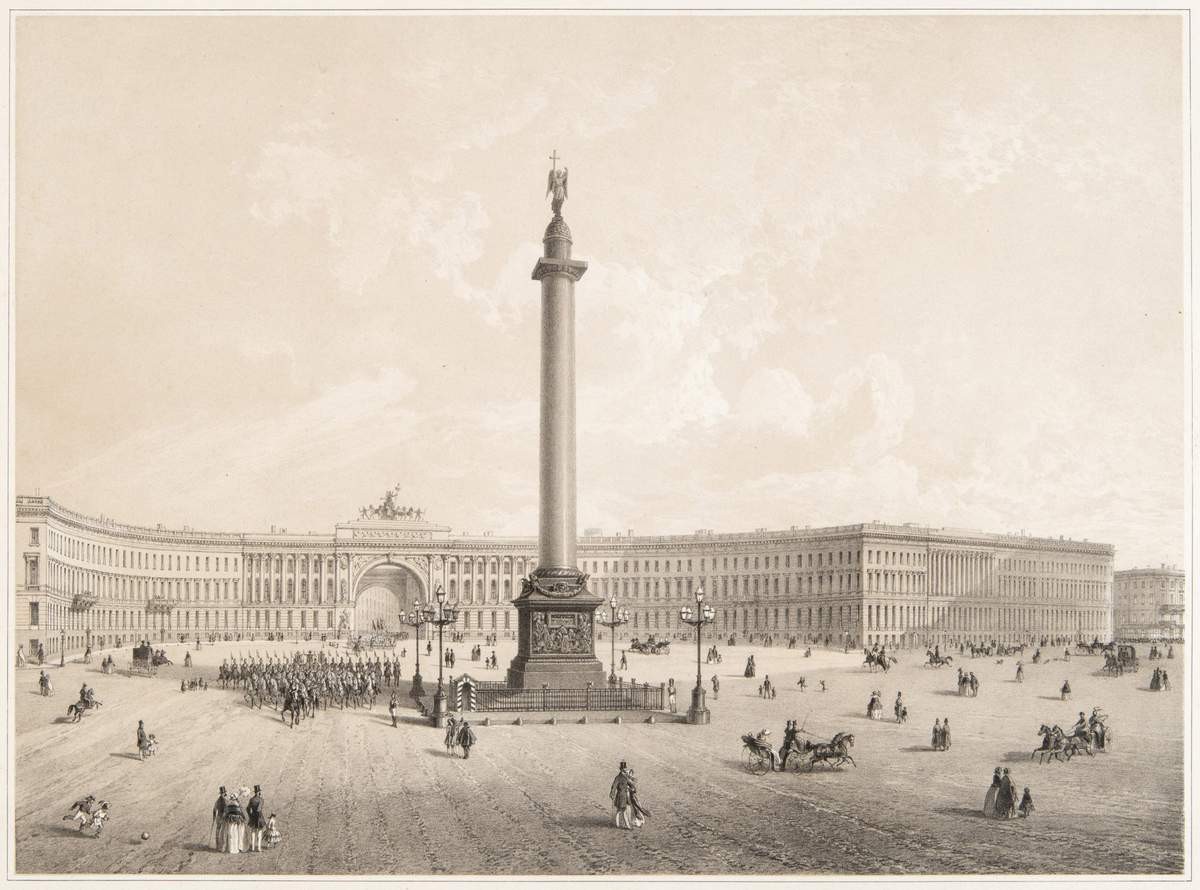 Александрийская колонна, Zhan Zhakotte, 1840-1850