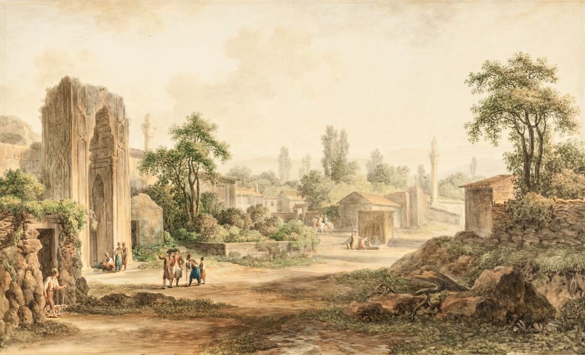 Старый Крым. Руины школы (портал медресе хана Узбека), Mikhail Ivanov, 1797