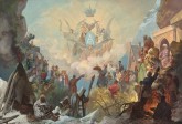 Ангелы объявляют народностям России о коронации императора Александра III