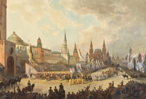 Коронация императора Александра III. Торжественный проезд через Красную площадь