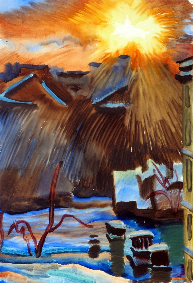 Ленинград. Утро, Vladimir Konashevich, 1941