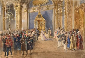 Император Александр III принимает представителей различных народностей России