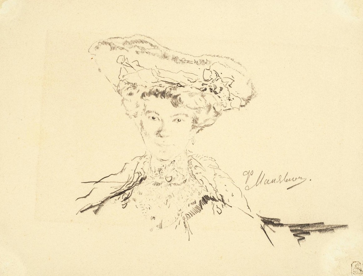 Портрет молодой женщины в шляпе (Н. Н. Малявина), Filipp Malyavin, late 1900s – 1910s
