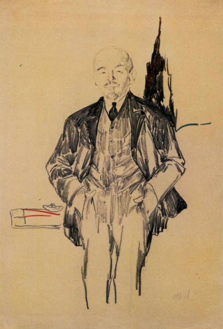 В. И. Ленин, Filipp Malyavin, 1920