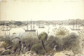 Вид на город Сидней в заливе Порт-Джексон