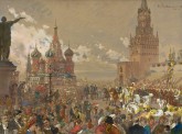 Торжественное чтение объявления о короновании императора Александра III и императрицы Марии Федоровны на Красной площади 12 мая 1883 года