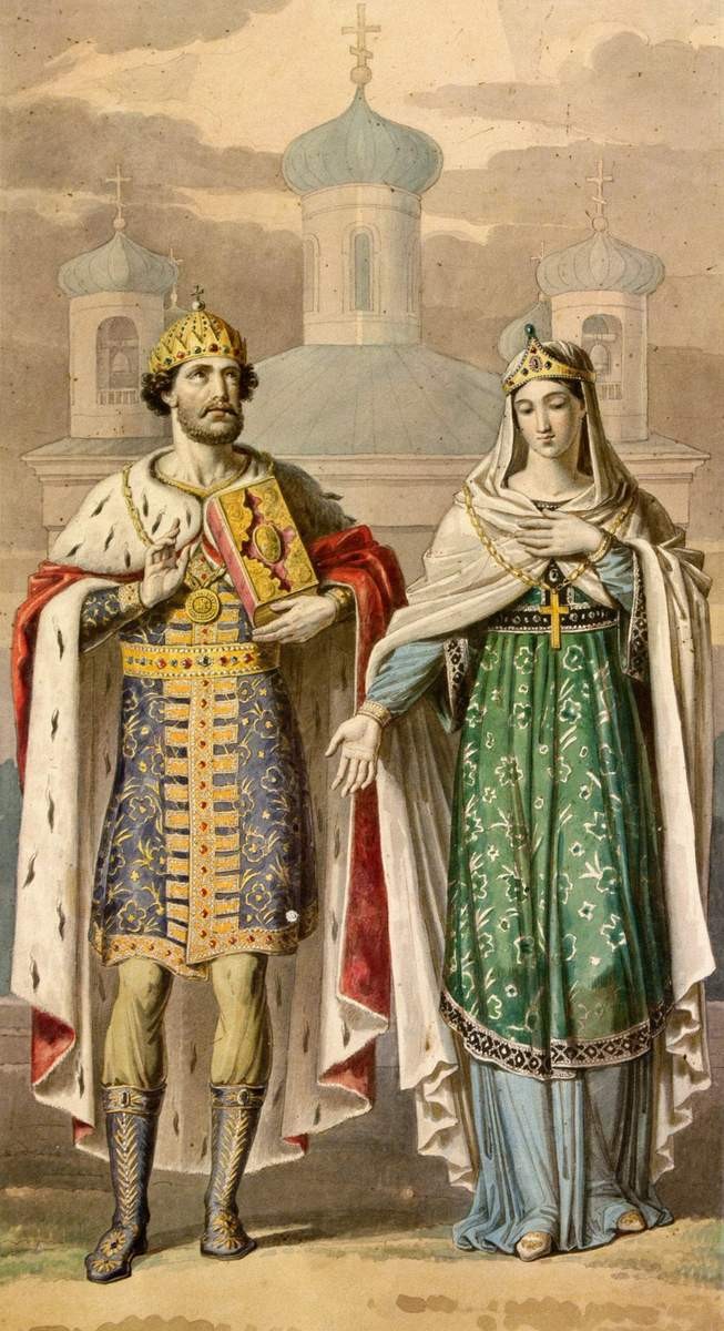 Святые Владимир и Ольга, Alexander von Nothbeck, 1833