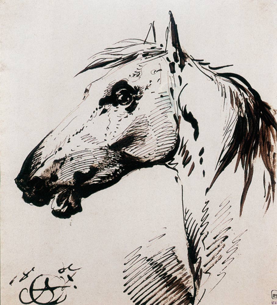 Голова лошади, Alexander Orlowski, 1807