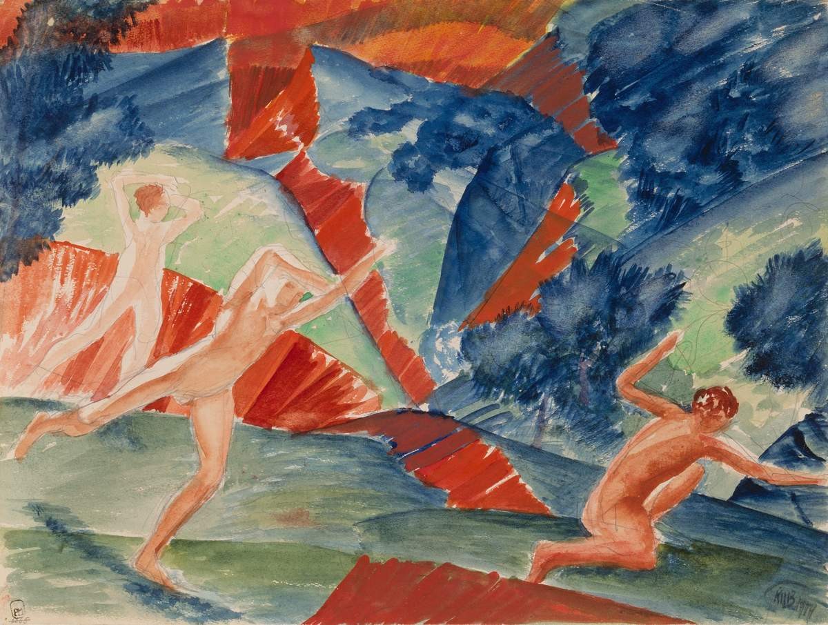 Гибель, Kuzma Petrov-Vodkin, 1914