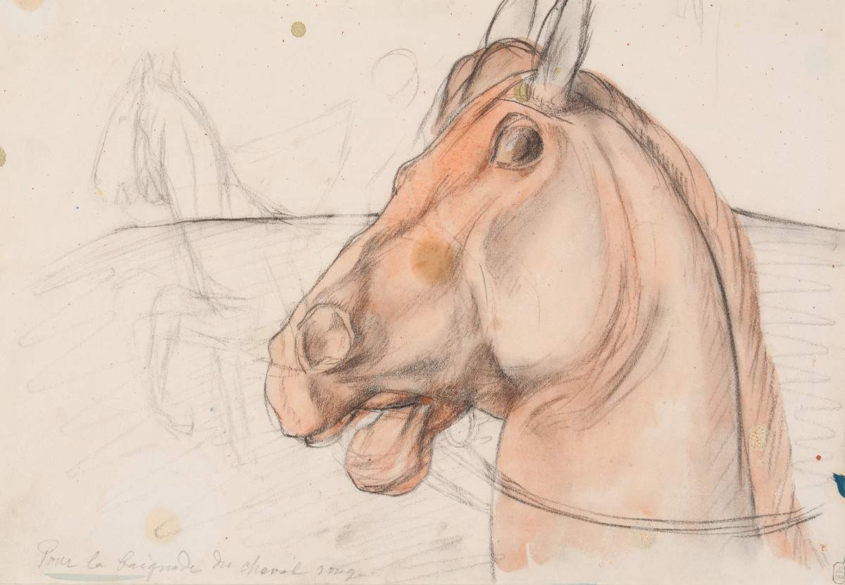 Голова коня, Kuzma Petrov-Vodkin, 1912
