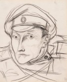 Head of a Soldier in a Peaked Cap