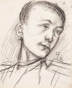 Head of a Youth in a Military Uniform